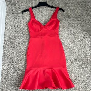 Solemio red coral dress